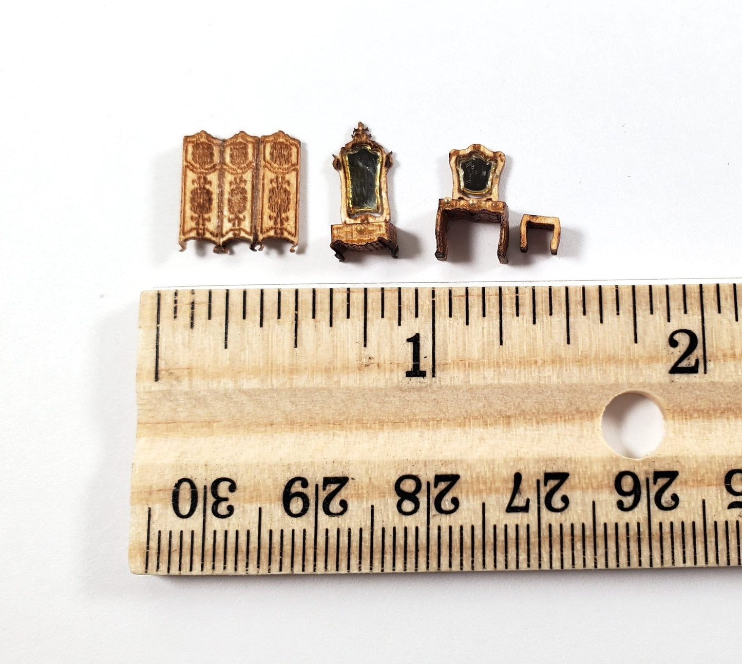 Dollhouse 1:144 Scale Furniture KIT DIY Victorian Dressing Room Miniatures - Miniature Crush