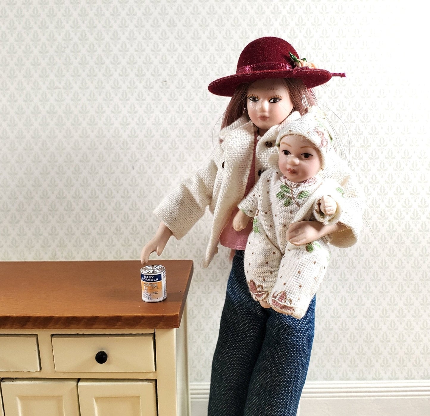 Dollhouse Baby Formula Metal Can Modern Miniature 1:12 Scale Kitchen Food - Miniature Crush