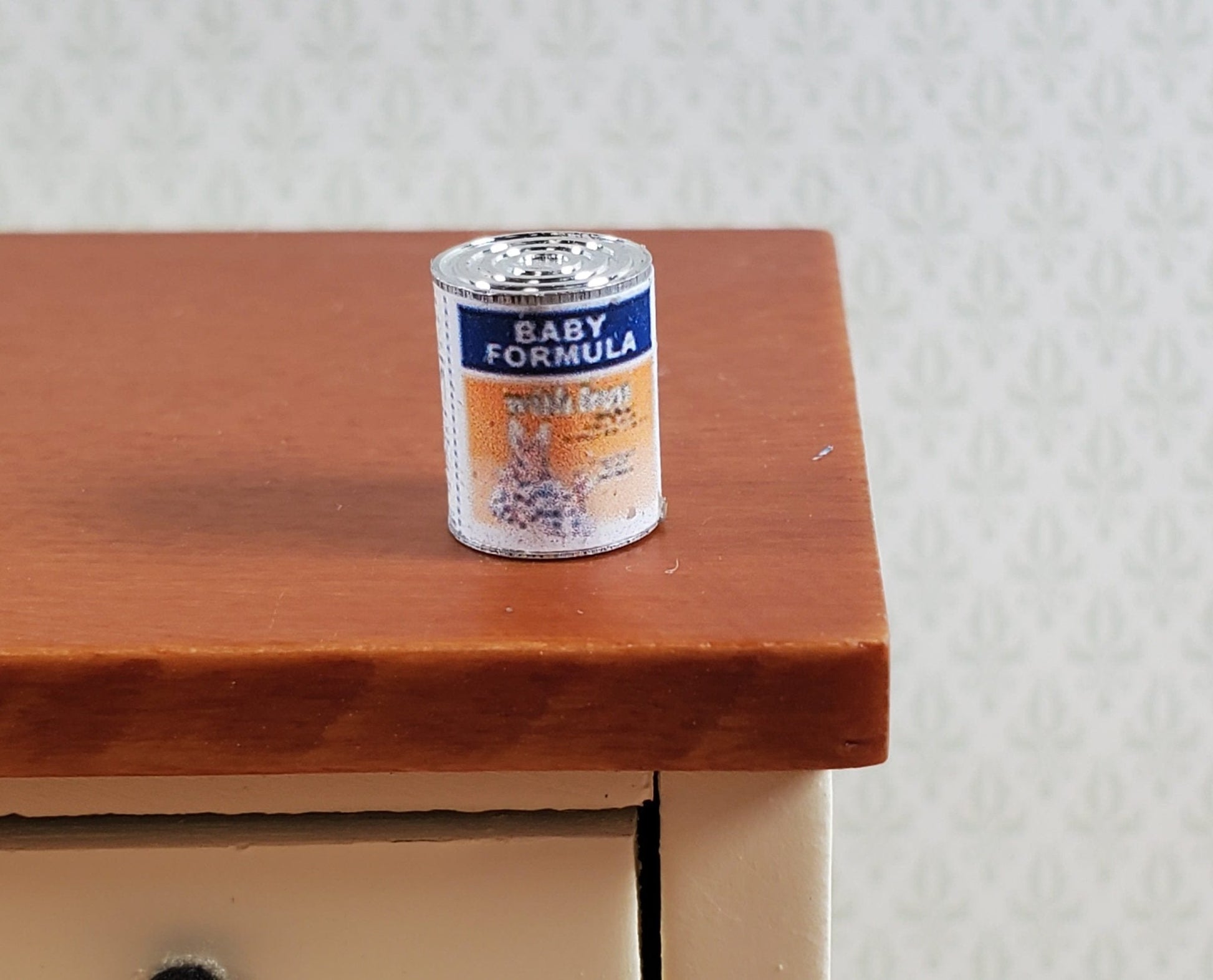 Dollhouse Baby Formula Metal Can Modern Miniature 1:12 Scale Kitchen Food - Miniature Crush