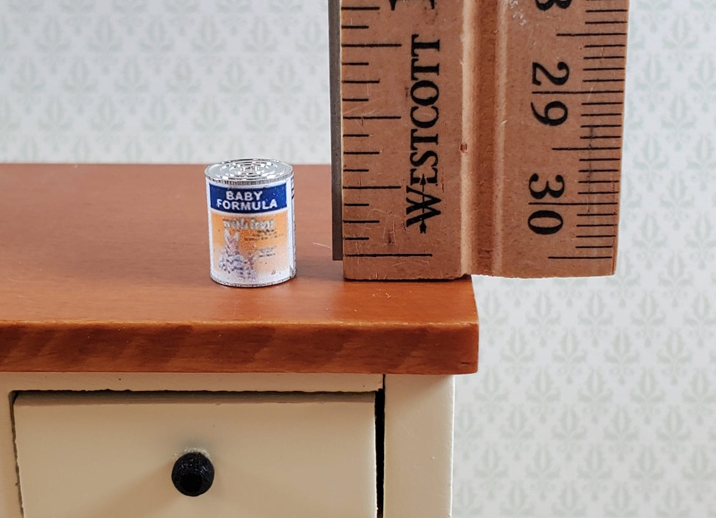 Dollhouse Baby Formula Metal Can Modern Miniature 1:12 Scale Kitchen Food - Miniature Crush