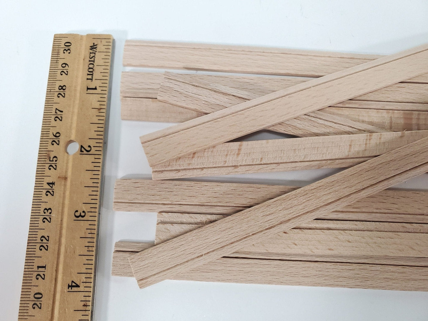 Dollhouse Baseboard Trim or Molding 10 Short Pieces 1/2" wide x 6" 1:12 Scale Miniature - Miniature Crush