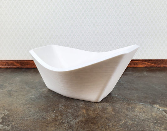 Dollhouse Bathtub Soaking Tub Modern Style Farmhouse 1:12 Scale Miniature - Miniature Crush