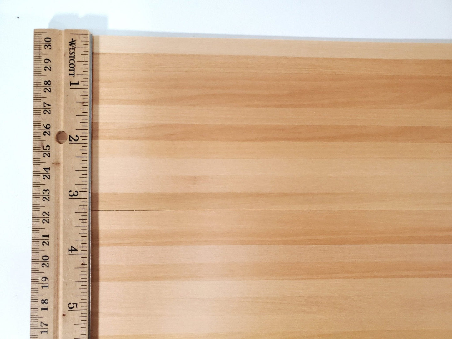 Dollhouse Blonde Wood Floor 8mm Wide Planks Peel & Stick 17" x 11 3/8" Miniatures - Miniature Crush