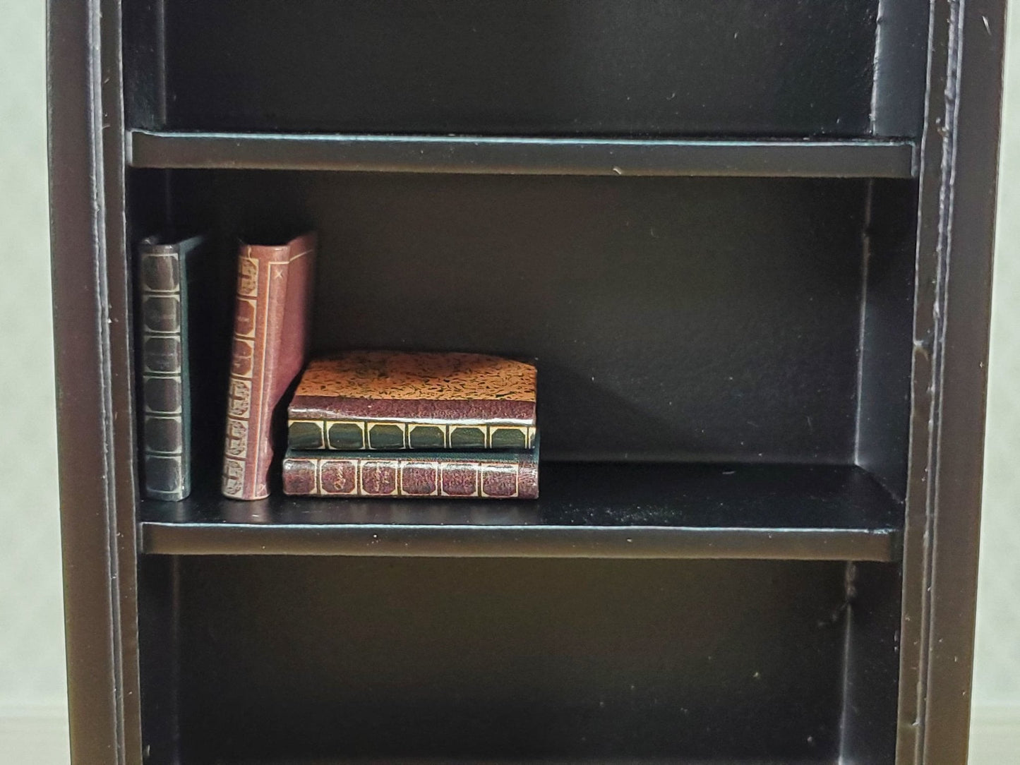 Dollhouse Books with Blank Pages Vintage Style Set of 4 1:12 Scale Miniature Library - Miniature Crush