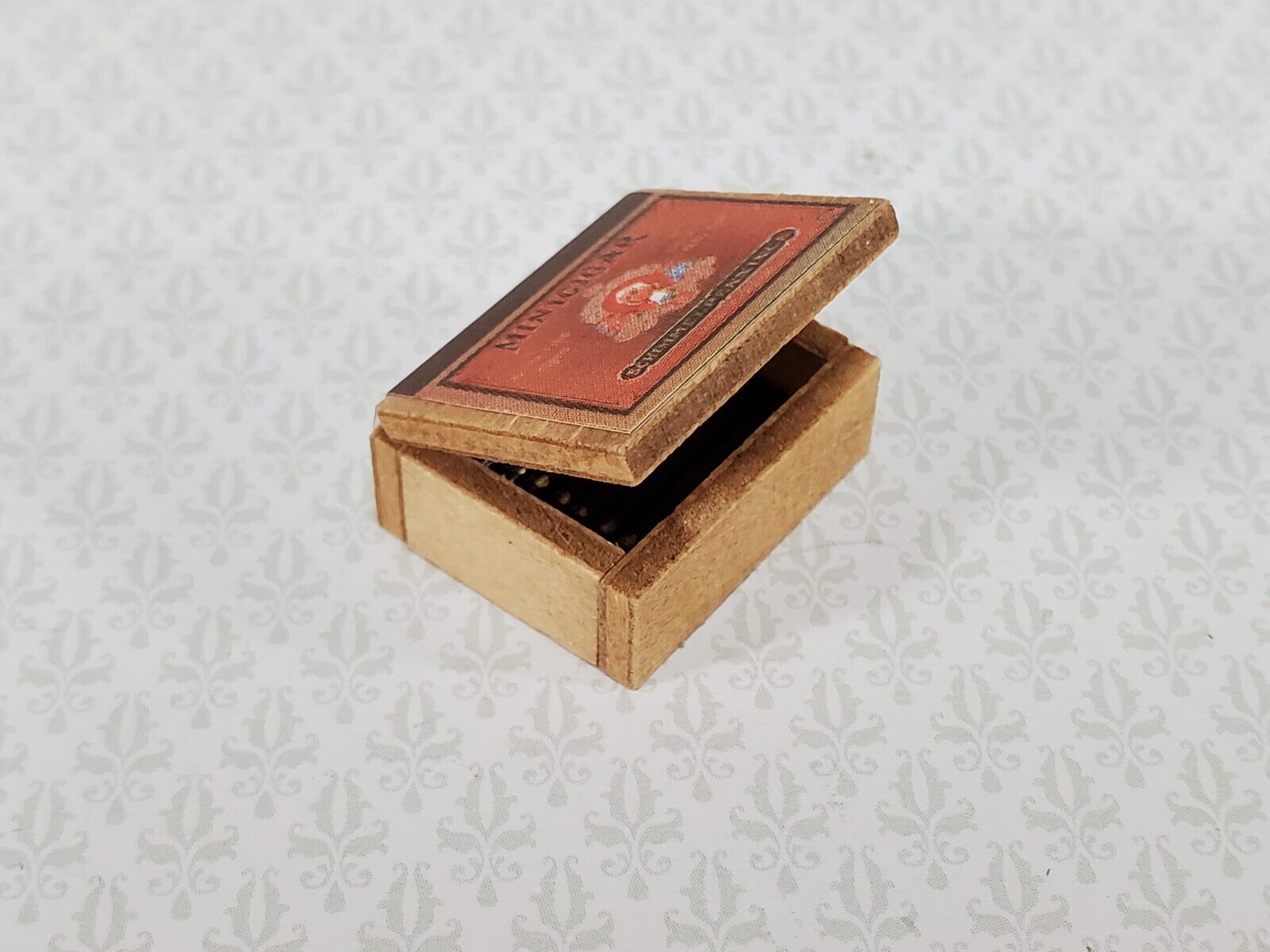 Dollhouse Box of Cigars Vintage Style Wood 1:12 Scale Miniature - Miniature Crush