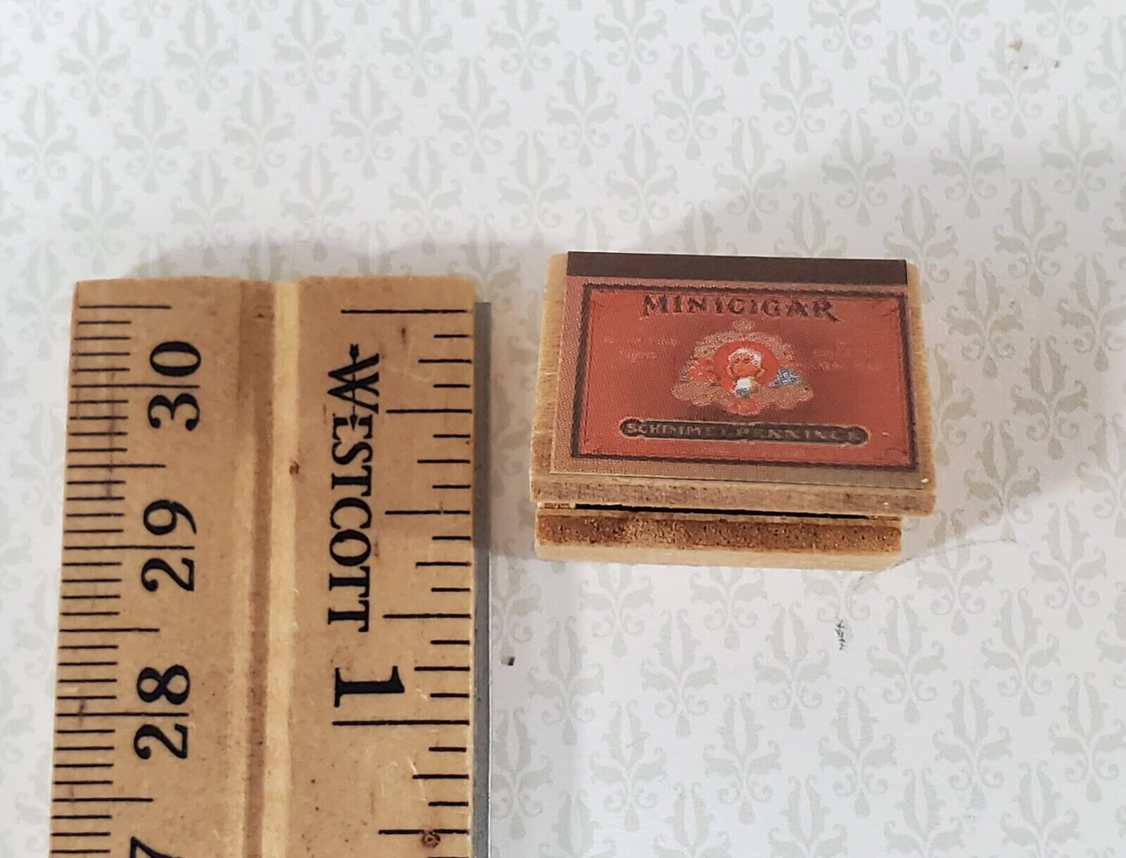 Dollhouse Box of Cigars Vintage Style Wood 1:12 Scale Miniature - Miniature Crush