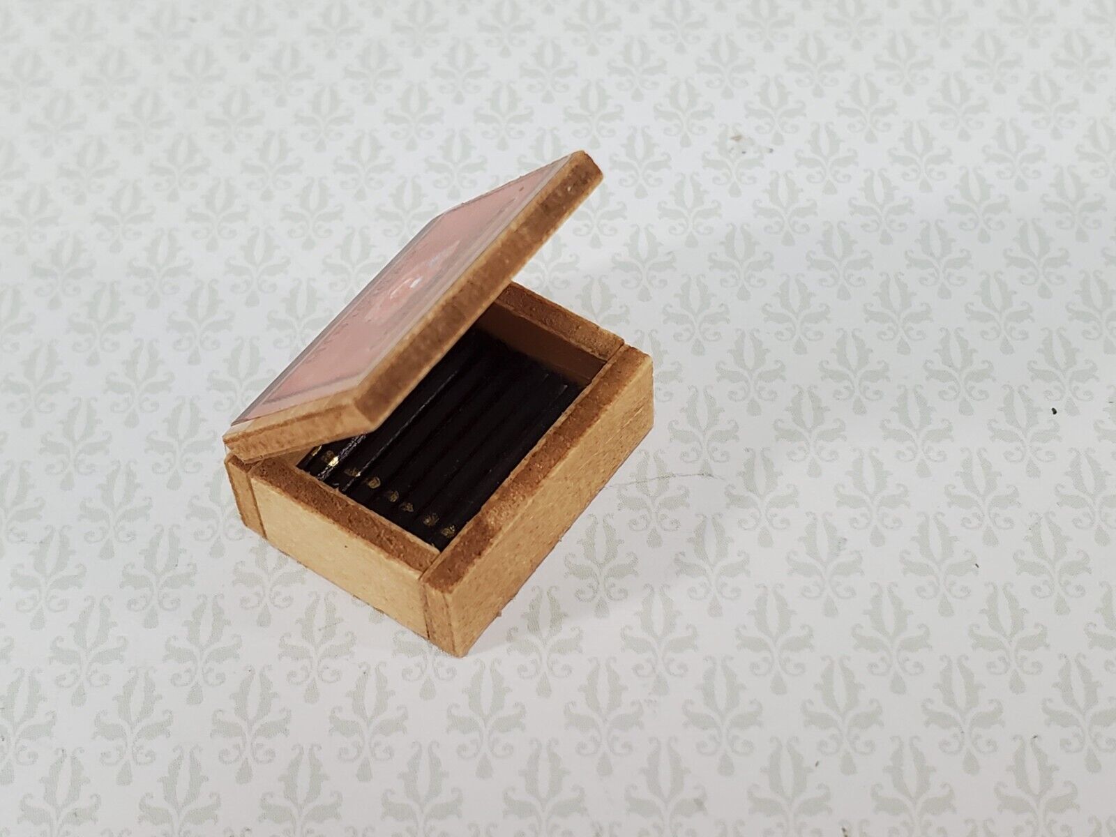 Dollhouse Box of Cigars Vintage Style Wood 1:12 Scale Miniature - Miniature Crush