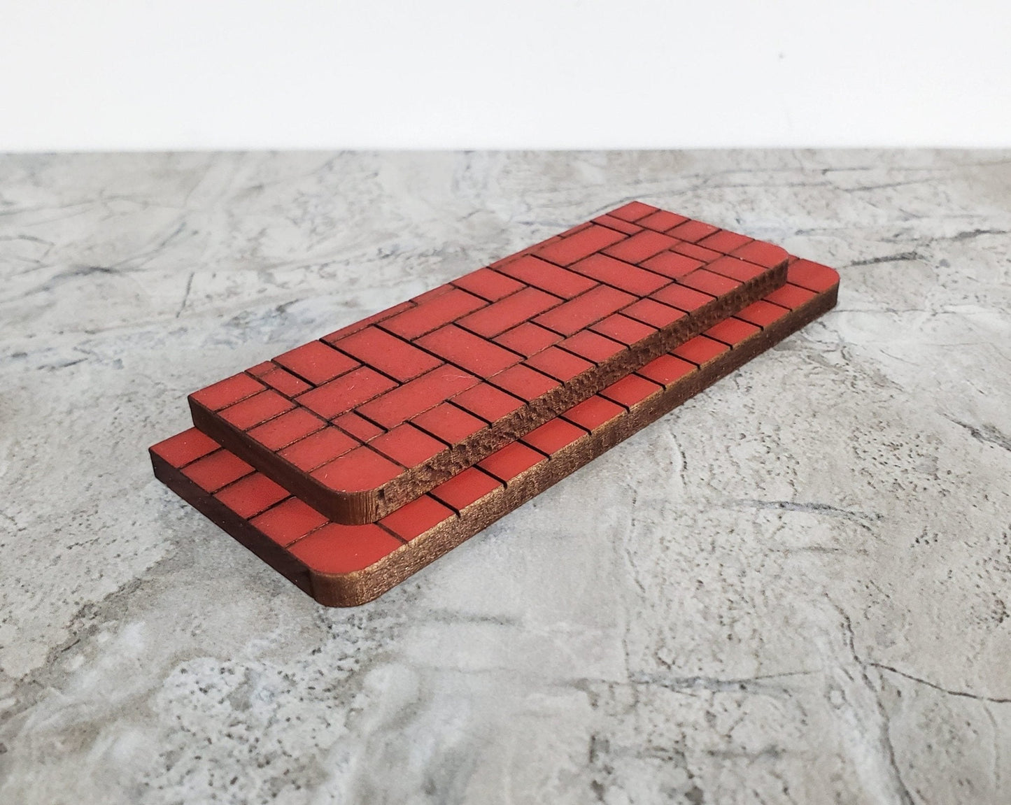 Dollhouse "Brick" Step Exterior for Entryway Door 1:12 Scale Miniature Alessio #551SM - Miniature Crush