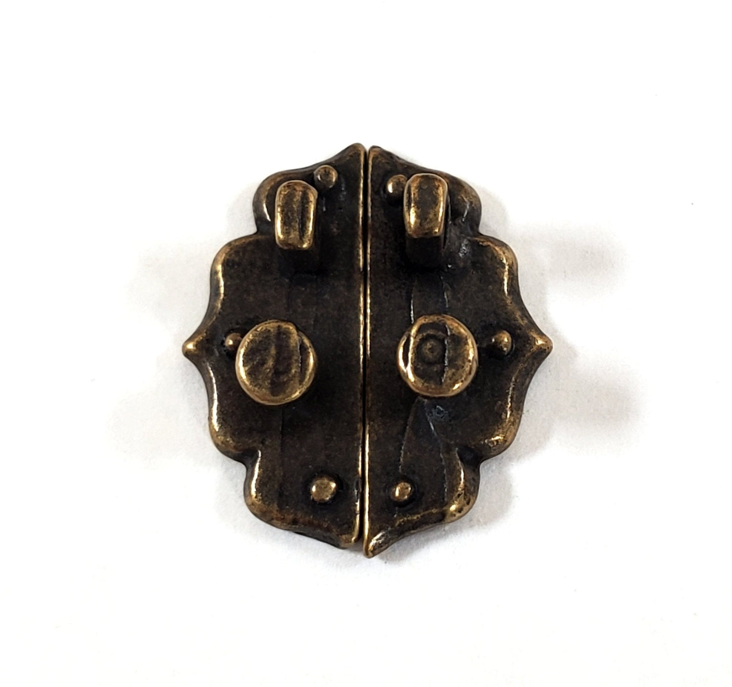 Dollhouse Cabinet Handles Pulls Decorative Bronze x2 1:12 Scale Miniatures - Miniature Crush