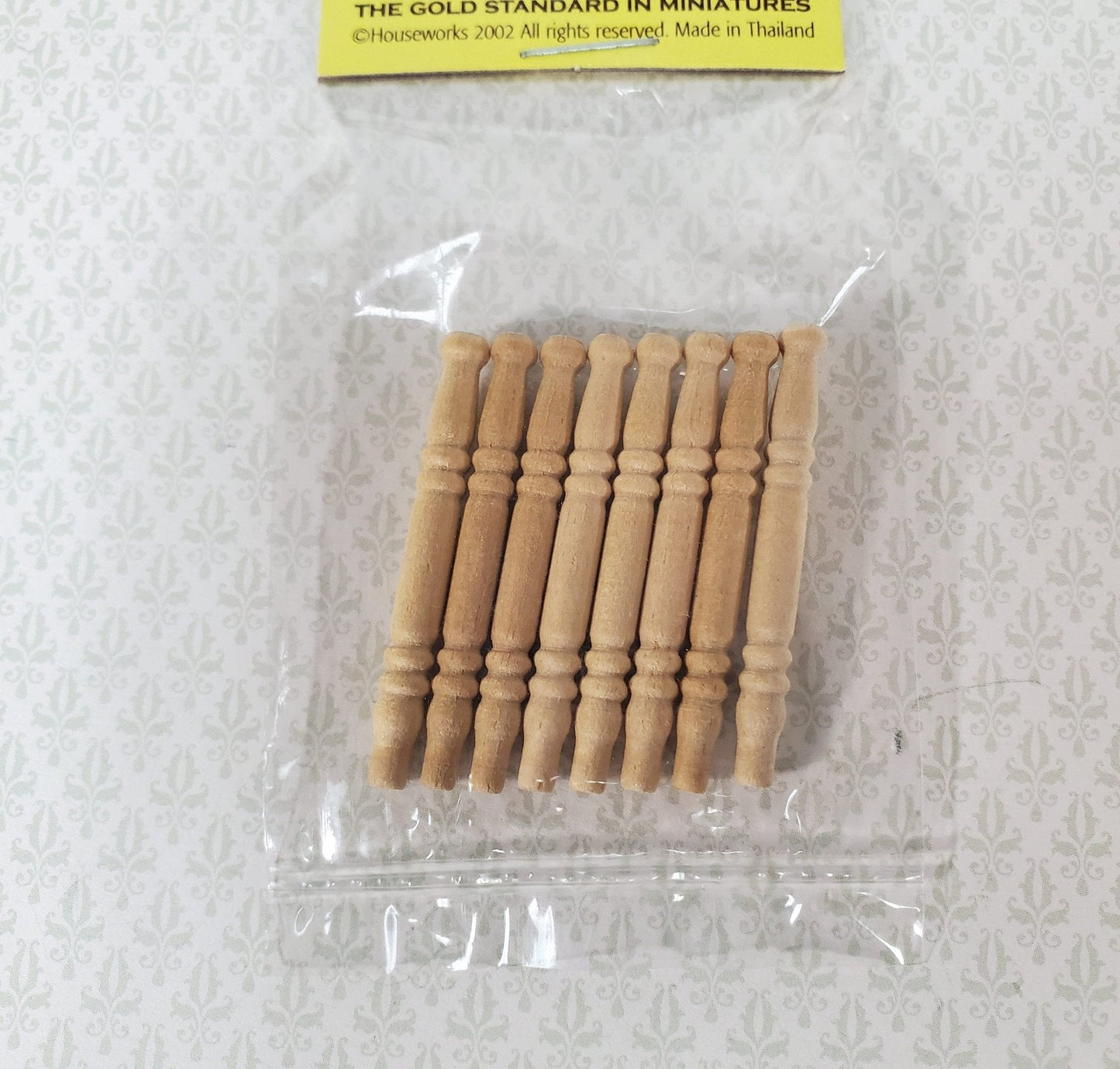 Dollhouse Chair Legs Spindles Small Wood for Building x8 1:12 Scale 1 3/8" Long HW12017 - Miniature Crush