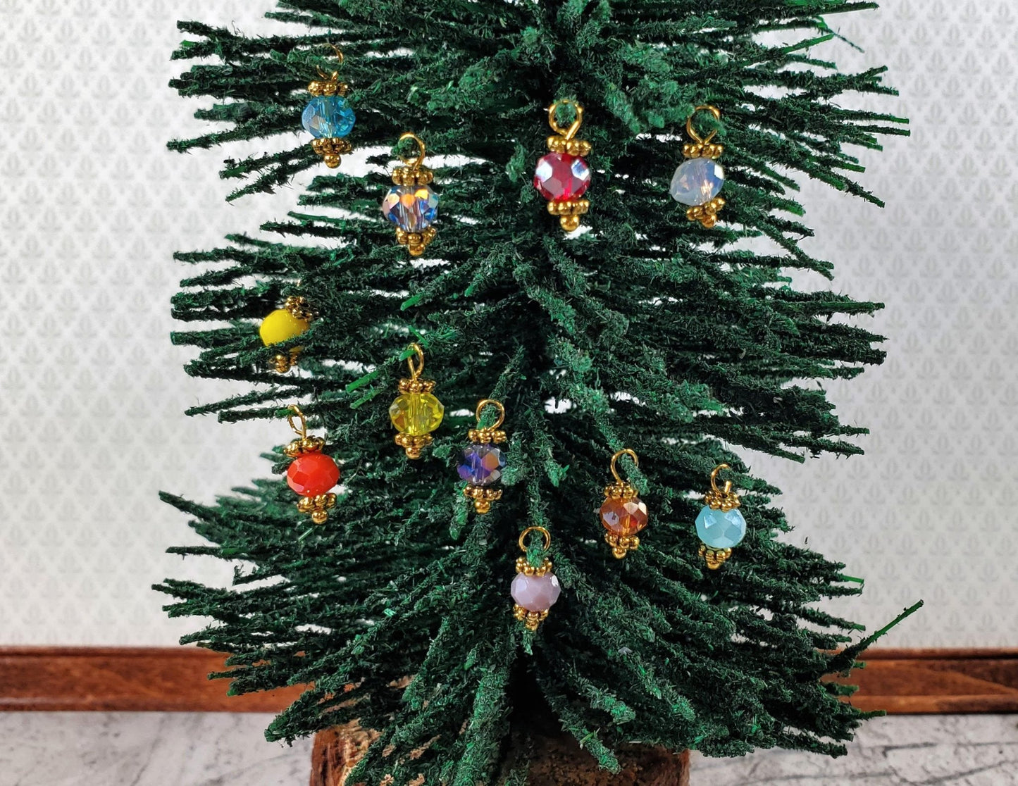 Dollhouse Christmas Ornaments Set of 20 Multi Colored Bulbs 1:12 Scale Miniature - Miniature Crush
