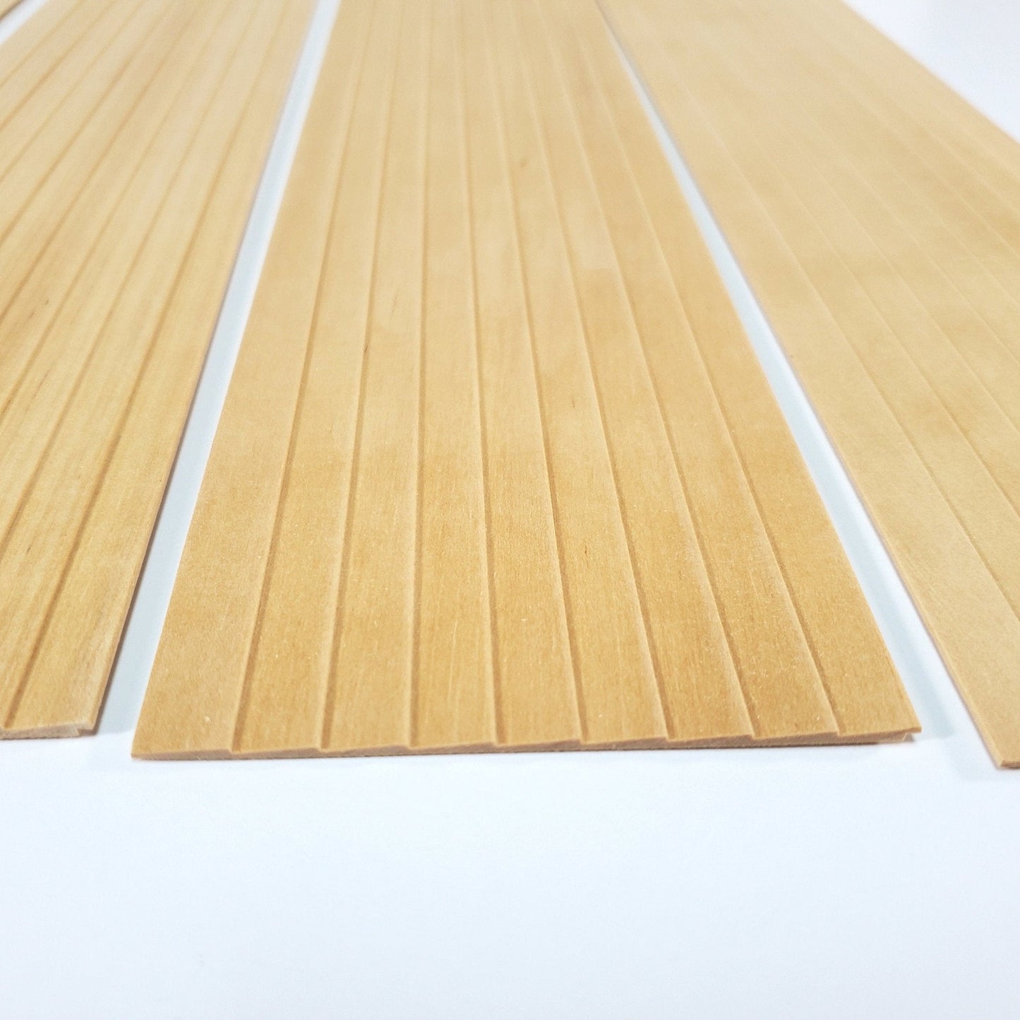 Dollhouse Clapboard Siding Panels 3/8" Wood Paneling x4 Sheets - Miniature Crush