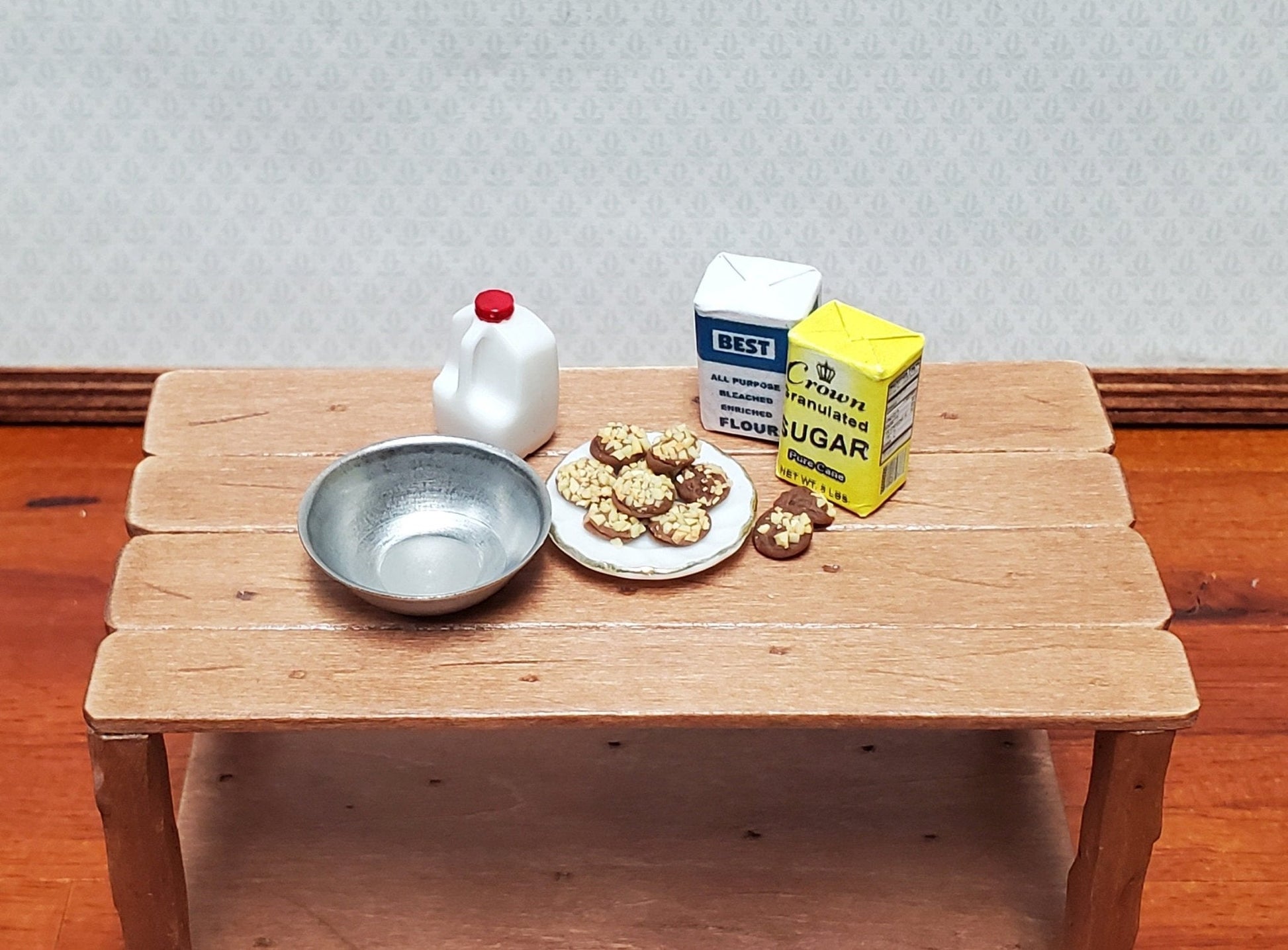 Dollhouse Cookies Set of 10 Chocolate with Nuts 1:12 Scale Miniatures Food Groceries - Miniature Crush