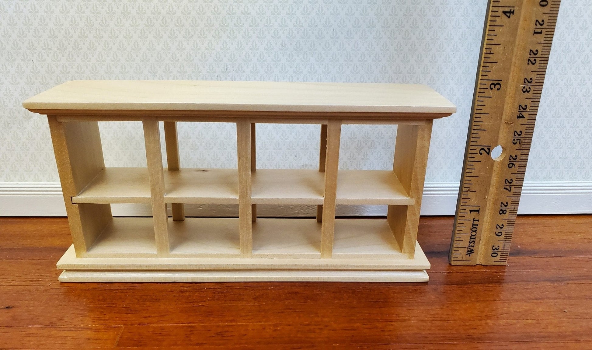 Dollhouse Display Counter for Bakery Store or Shop 1:12 Scale Miniature Furniture Light Pine Finish - Miniature Crush