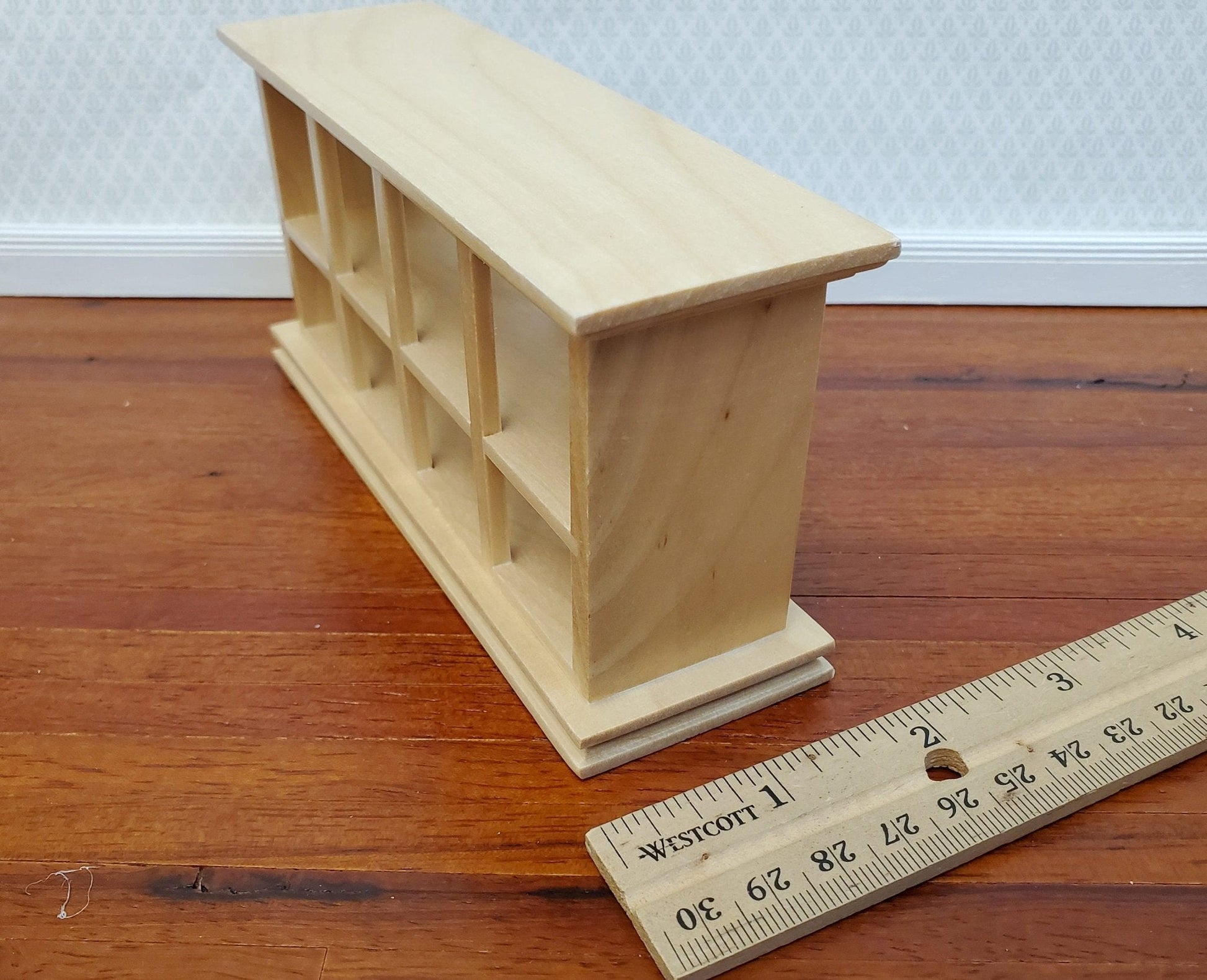 Dollhouse Display Counter for Bakery Store or Shop 1:12 Scale Miniature Furniture Light Pine Finish - Miniature Crush