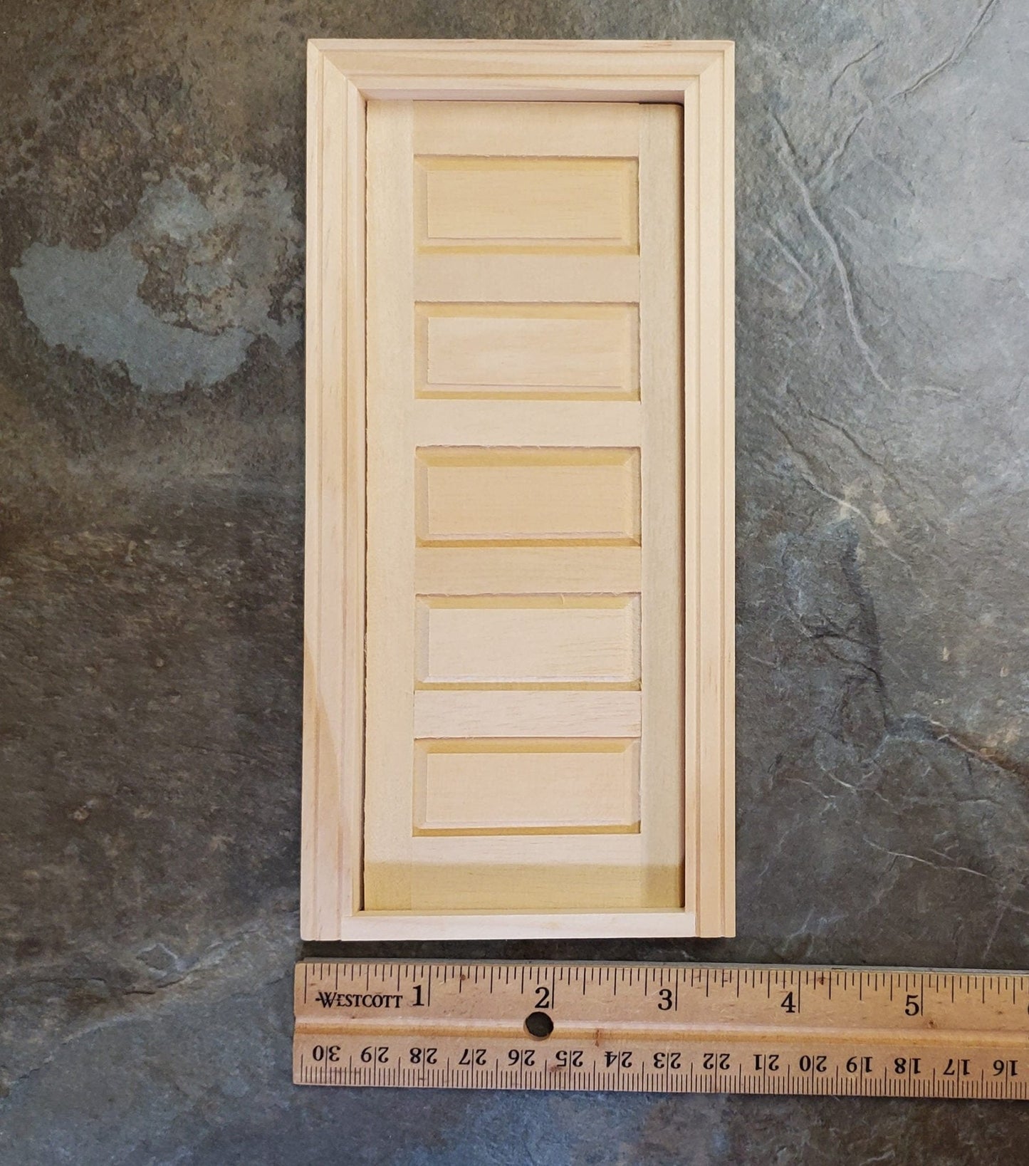 Dollhouse Door 5 Panel Traditional Interior 1:12 Scale Miniature Houseworks 6021 - Miniature Crush
