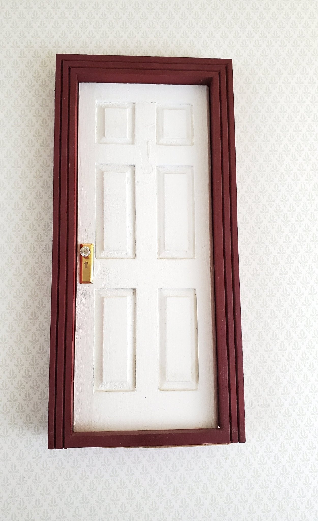 Dollhouse Doorknobs with Crystal Knobs Handles Gold Metal 1:12 Scale Miniature - Miniature Crush