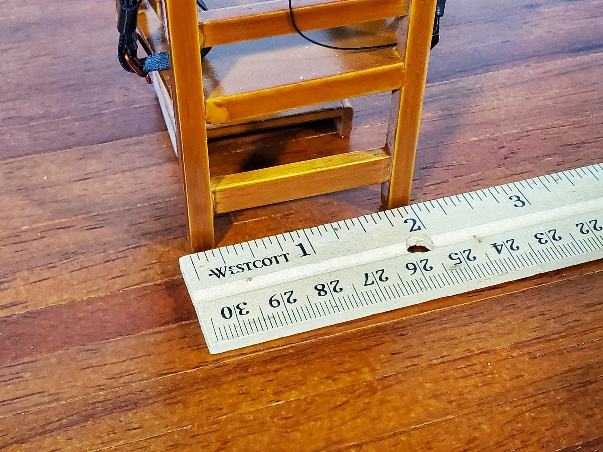 Dollhouse Electric Chair with Straps Old Sparky 1:12 Scale Miniature Furniture - Miniature Crush