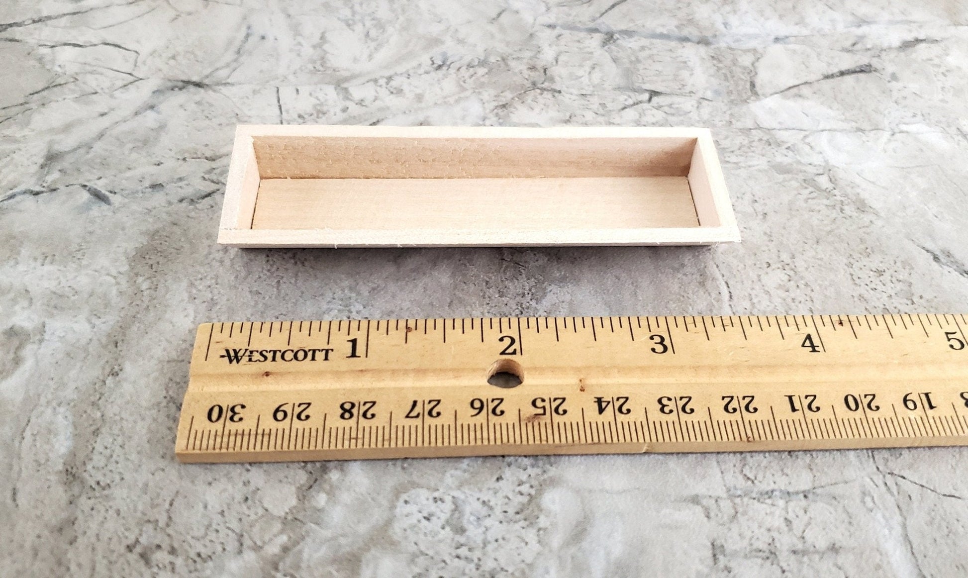 Dollhouse Garden Flower or Window Box 3.5" Unpainted Wood 1:12 Scale Miniature - Miniature Crush