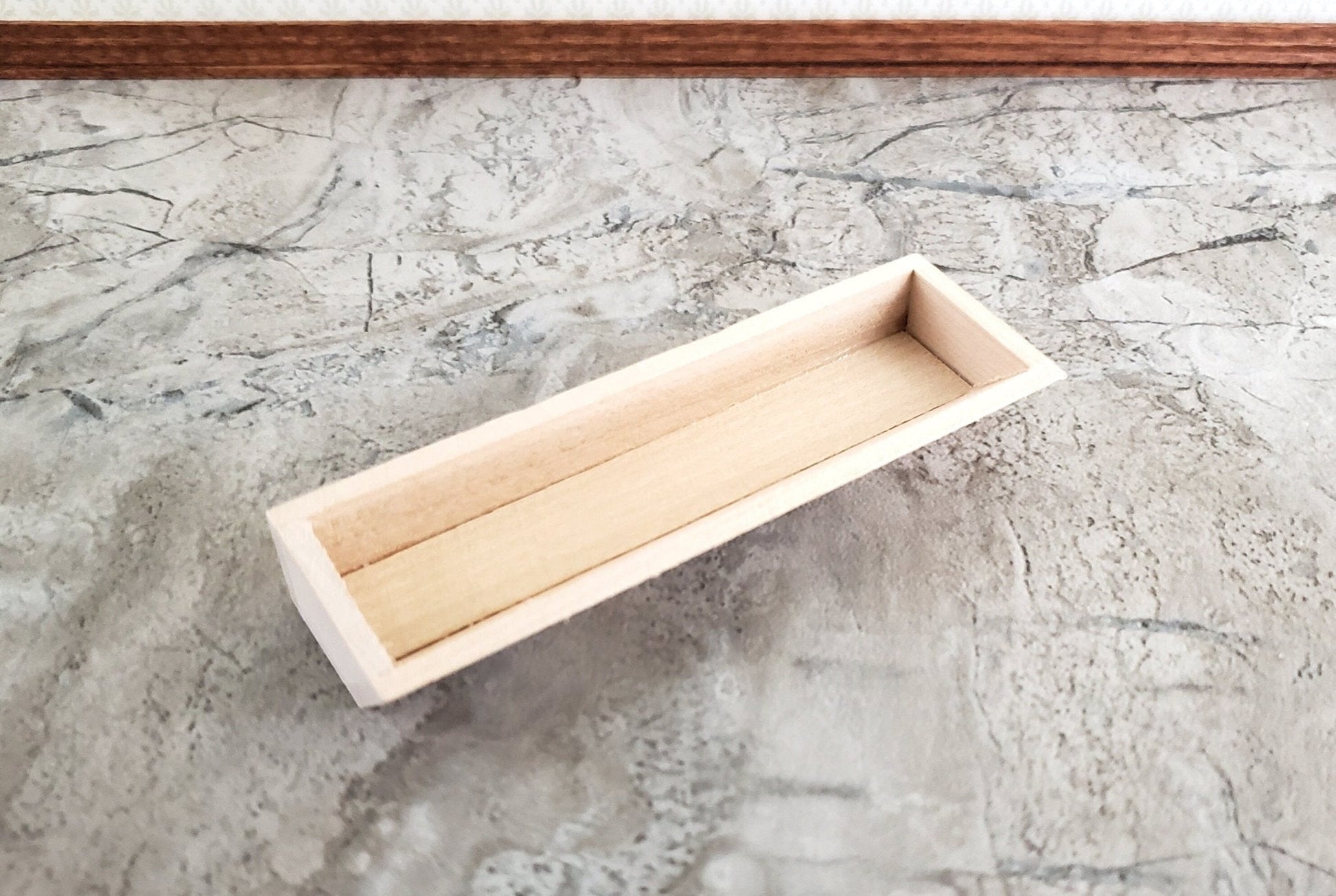 Dollhouse Garden Flower or Window Box 3.5" Unpainted Wood 1:12 Scale Miniature - Miniature Crush