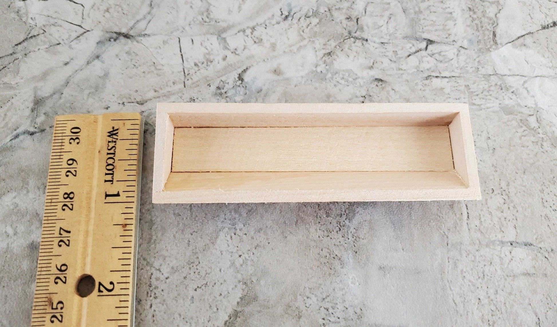 Dollhouse Garden Flower or Window Box 3.5" Unpainted Wood 1:12 Scale Miniature - Miniature Crush