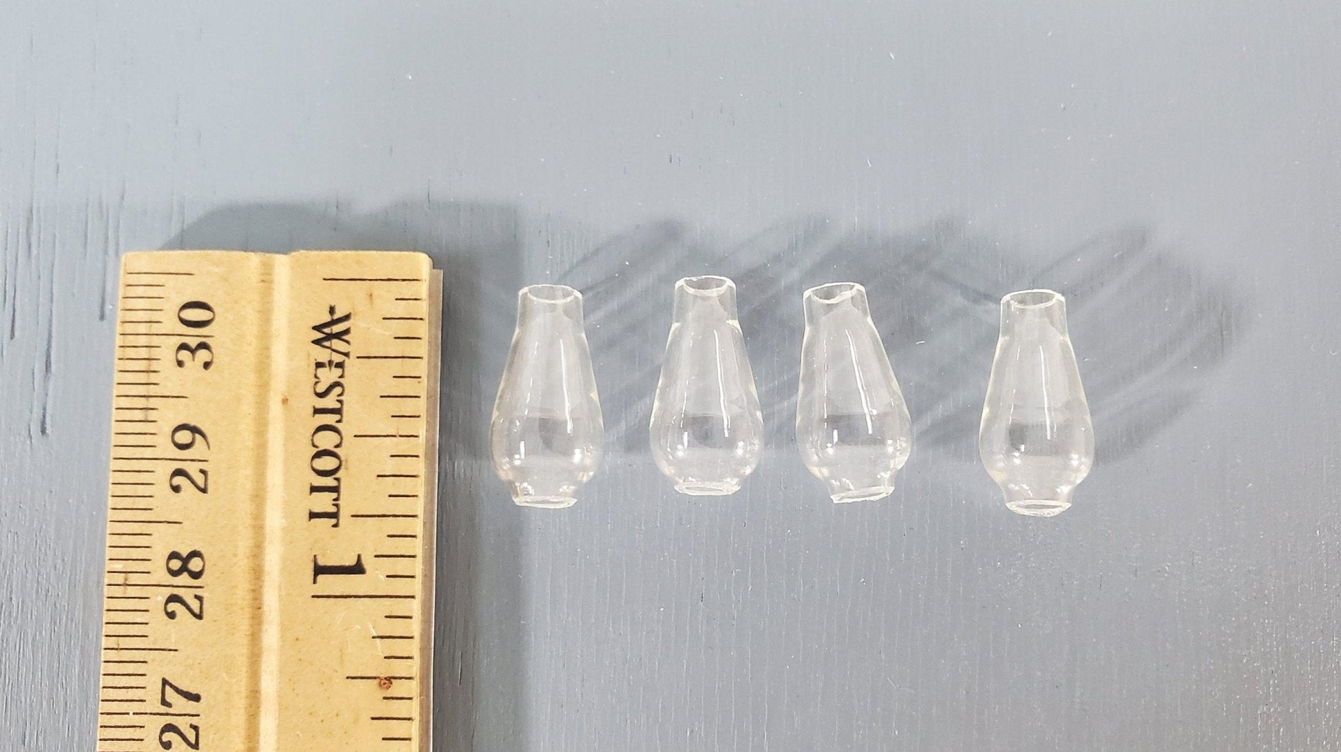 Dollhouse Glass Chimney Hurricane Shade Clear 1:12 Scale Miniature DIY Lamps - Miniature Crush