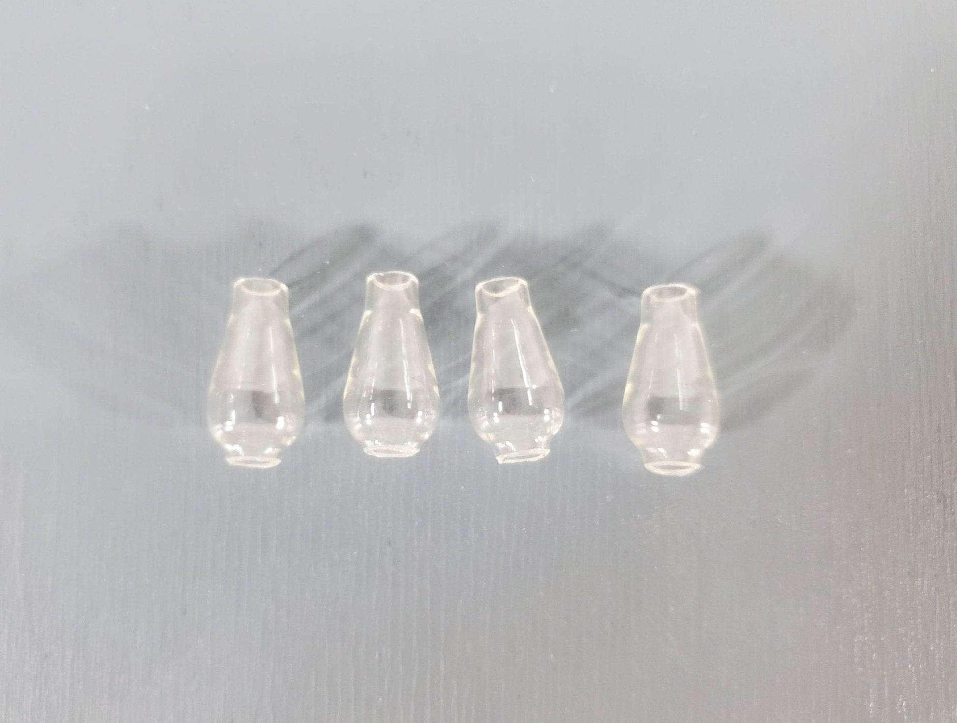 Dollhouse Glass Chimney Hurricane Shade Clear 1:12 Scale Miniature DIY Lamps - Miniature Crush