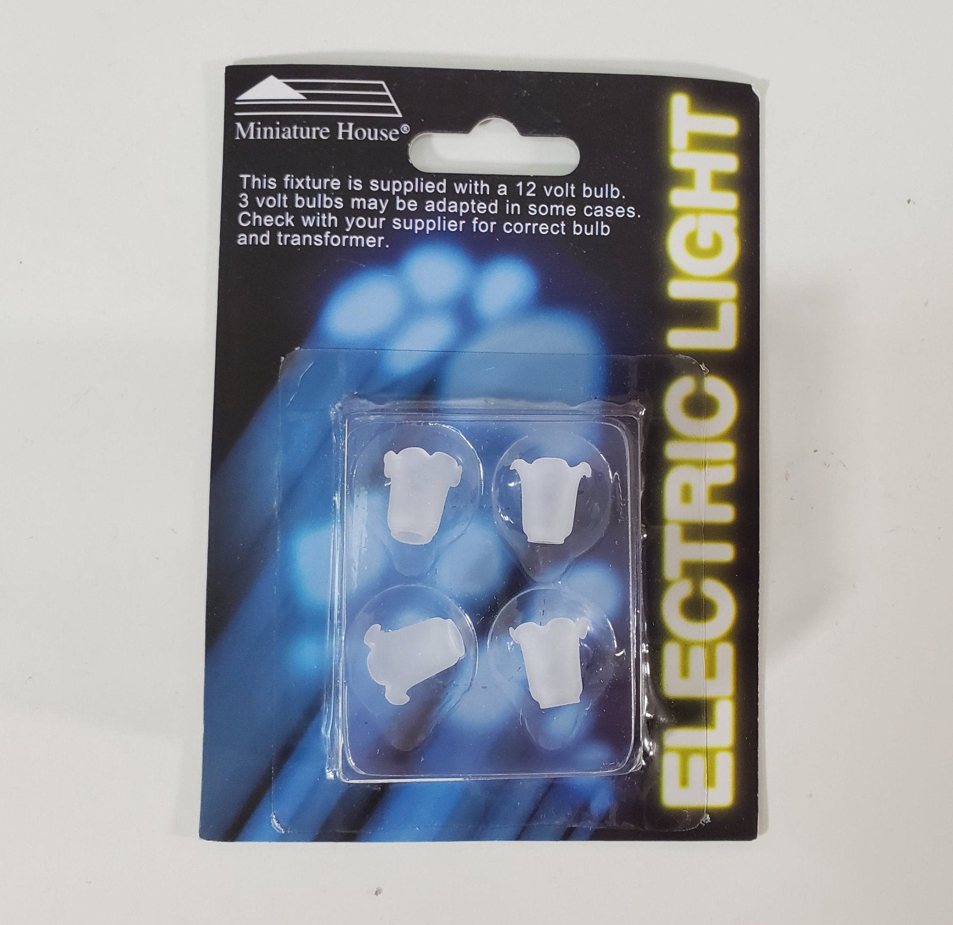 Dollhouse Glass Tulip Shades Set of 4 Frosted 1:12 Scale Miniature DIY Lamps - Miniature Crush