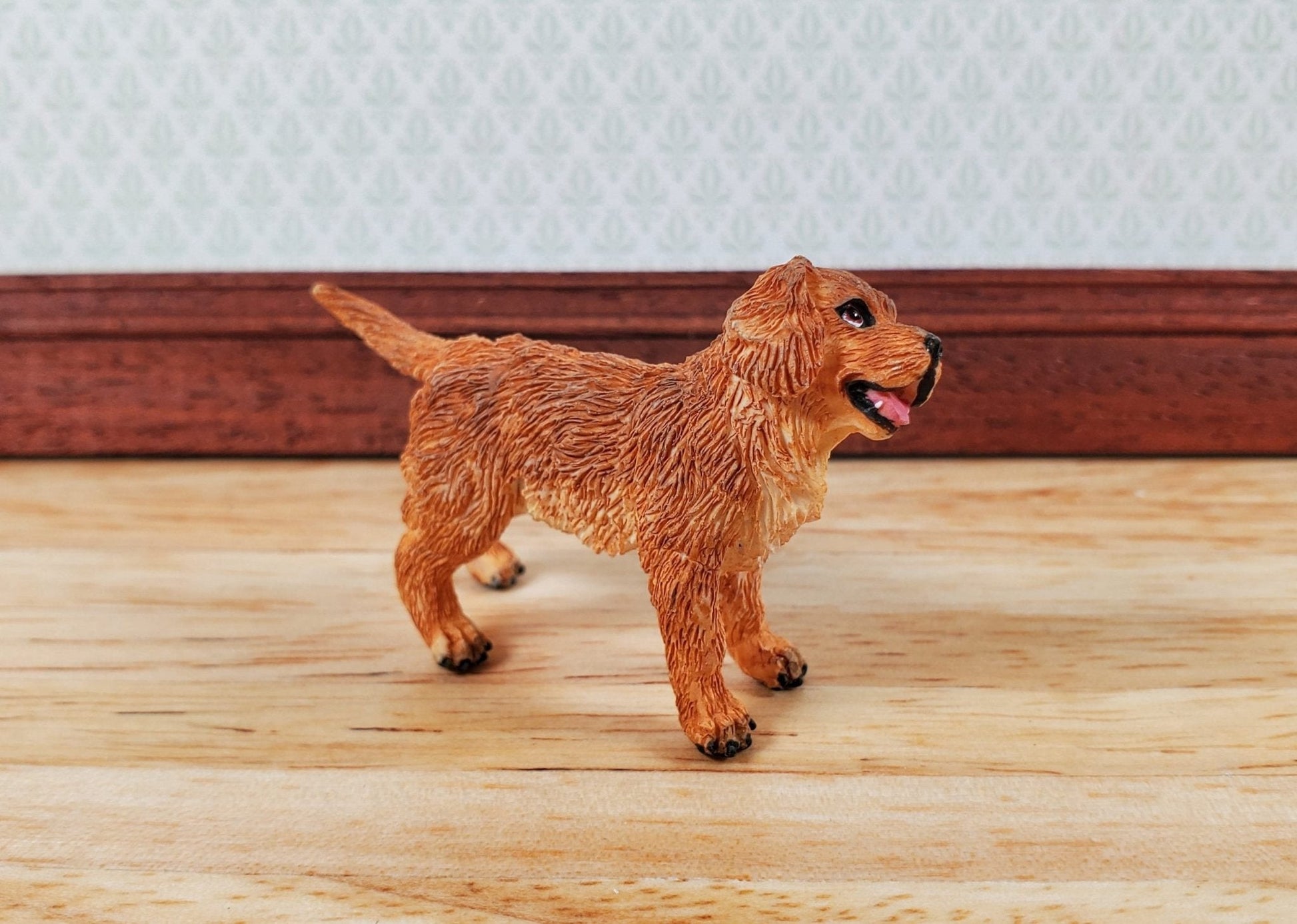 Dollhouse Golden Retriever Puppy Dog Pet 1:12 Scale Miniature Animal - Miniature Crush