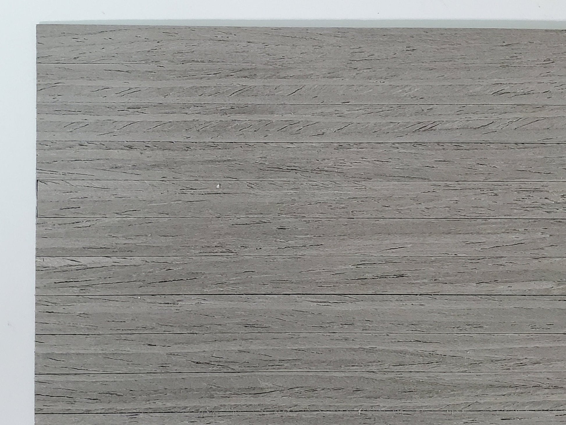 Dollhouse Gray Flooring Wood Floor 3/8" Wide Planks 1:12 Scale Miniature Peel & Stick - Miniature Crush