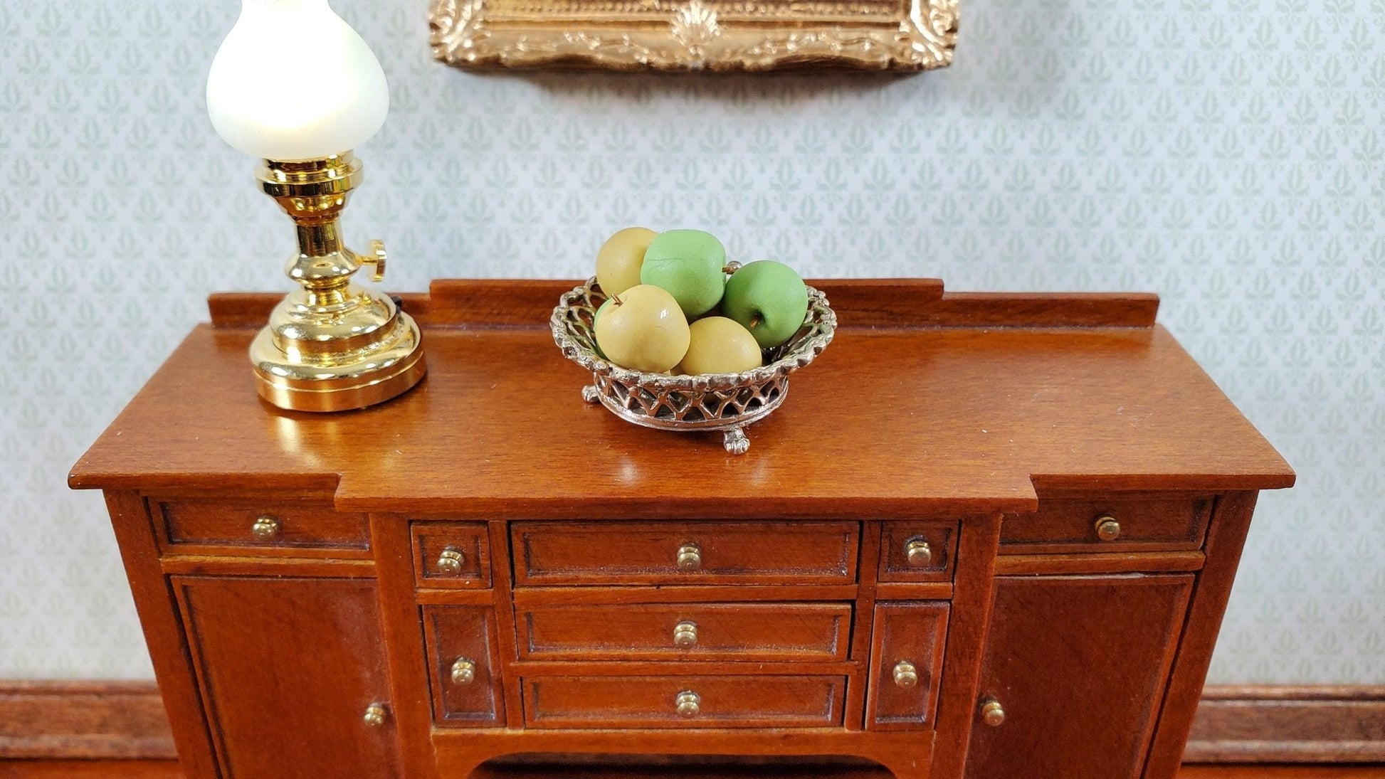 Dollhouse Green Apples Set of 6 1:12 Scale Miniatures Kitchen Food Fruits - Miniature Crush