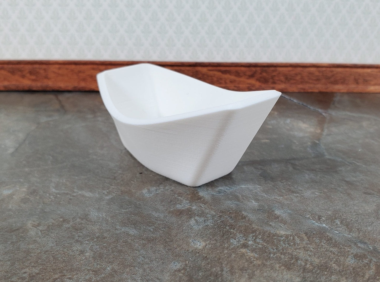 Dollhouse HALF SCALE Bathtub Soaking Tub Modern Style Farmhouse 1:24 Miniature - Miniature Crush