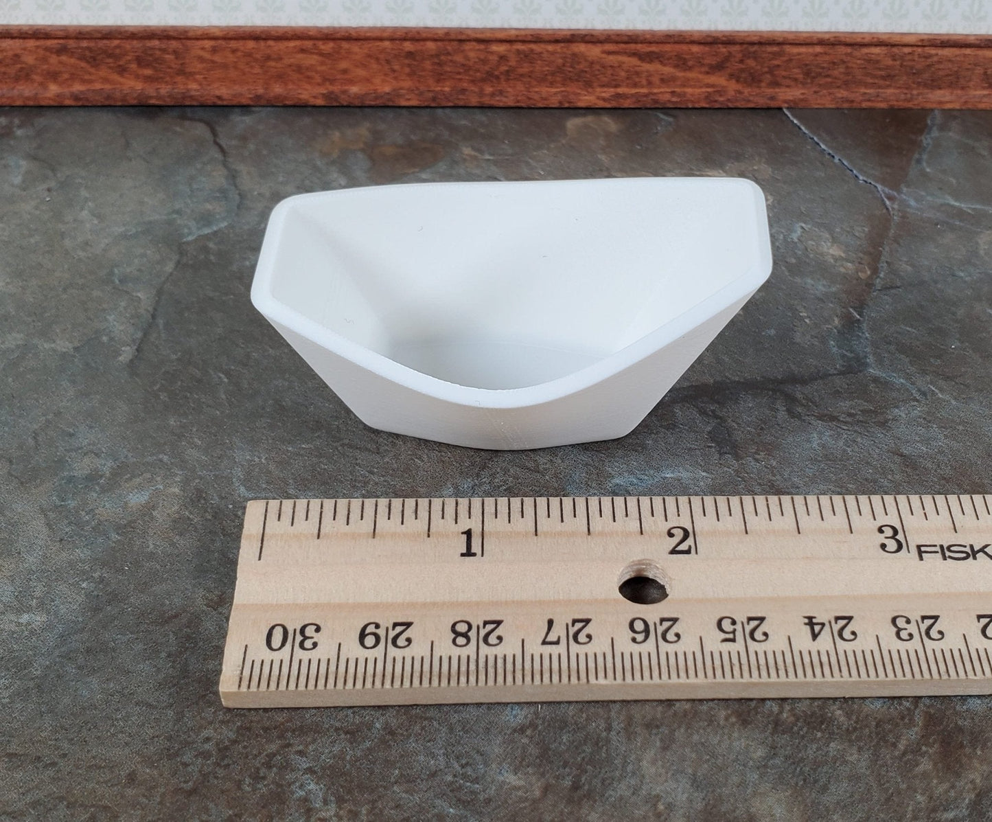 Dollhouse HALF SCALE Bathtub Soaking Tub Modern Style Farmhouse 1:24 Miniature - Miniature Crush