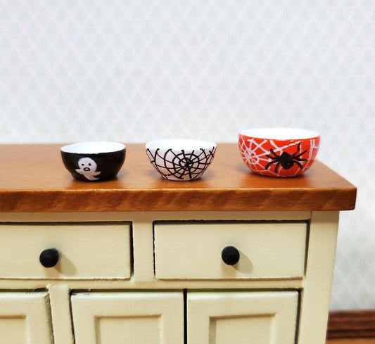 Dollhouse Halloween Stacking Mixing Bowls Set of 3 1:12 Scale Miniature Kitchen - Miniature Crush