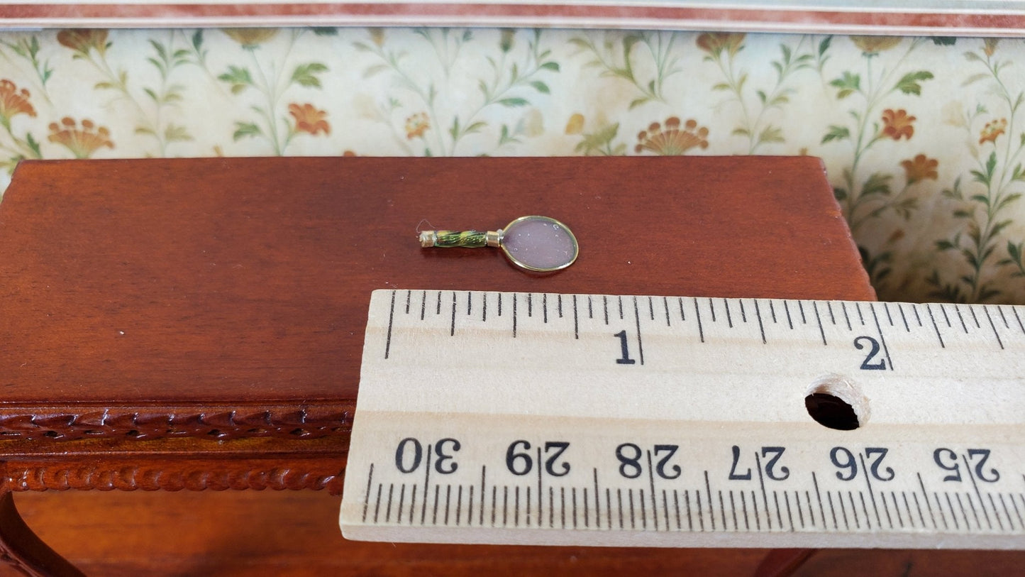 Dollhouse Handheld Magnifying Glass Handmade 1:12 Scale Miniature Accessory - Miniature Crush