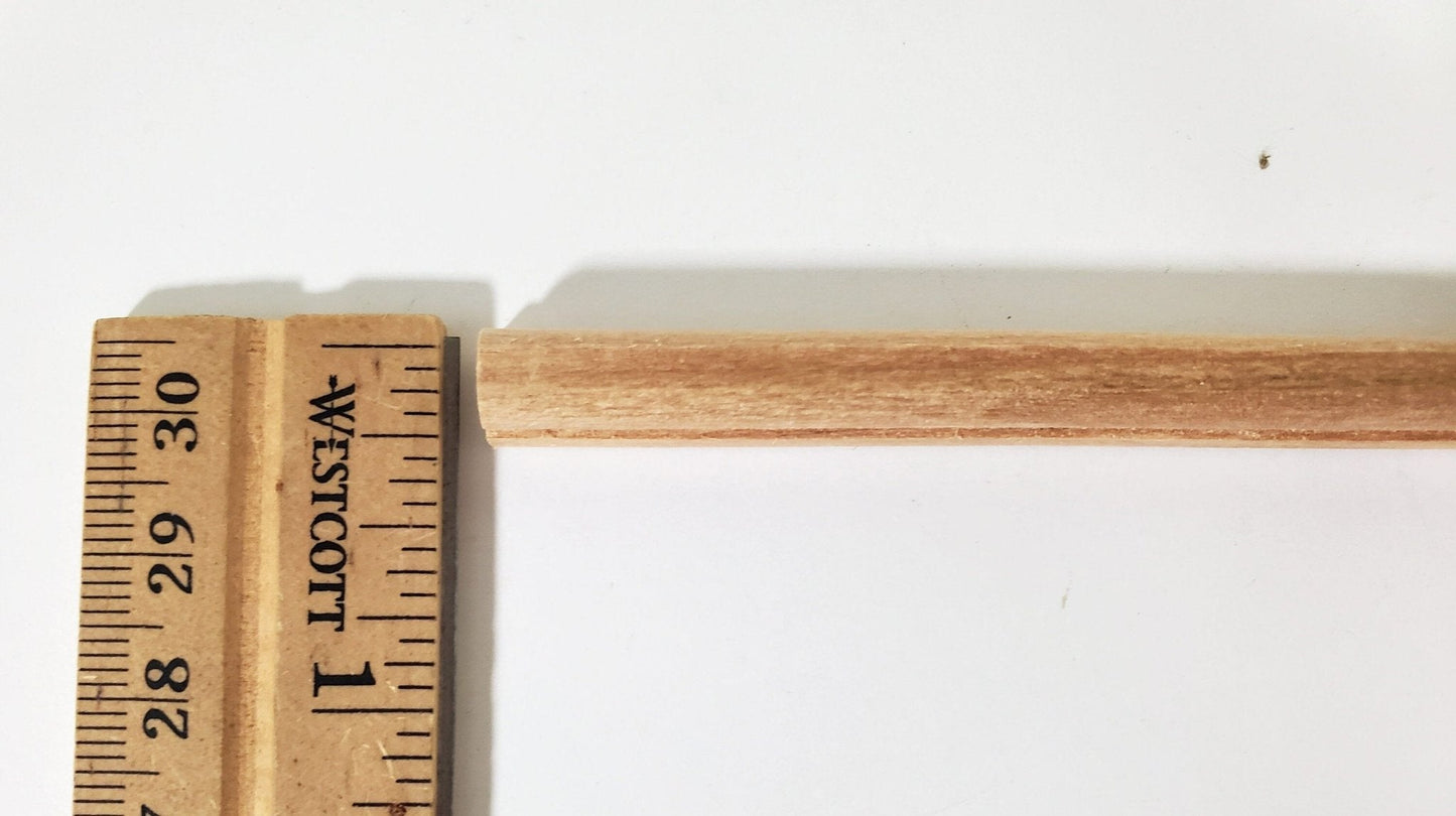 Dollhouse Handrail Banister for Stairs 5/16" w x 17 3/4" long 1:12 Scale Miniature - Miniature Crush