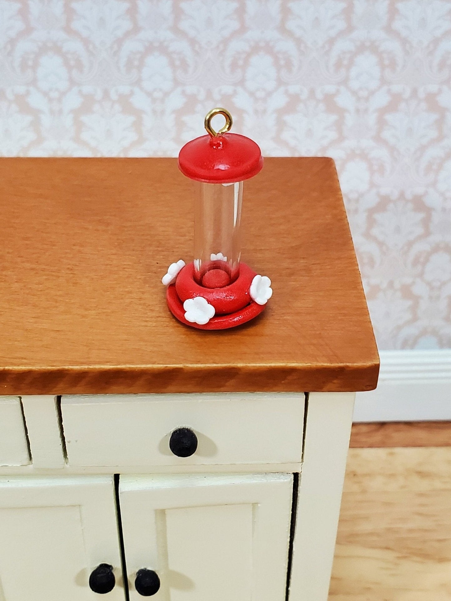 Dollhouse Hummingbird Feeder Fairy Garden 1:12 Scale Miniature Decor - Miniature Crush