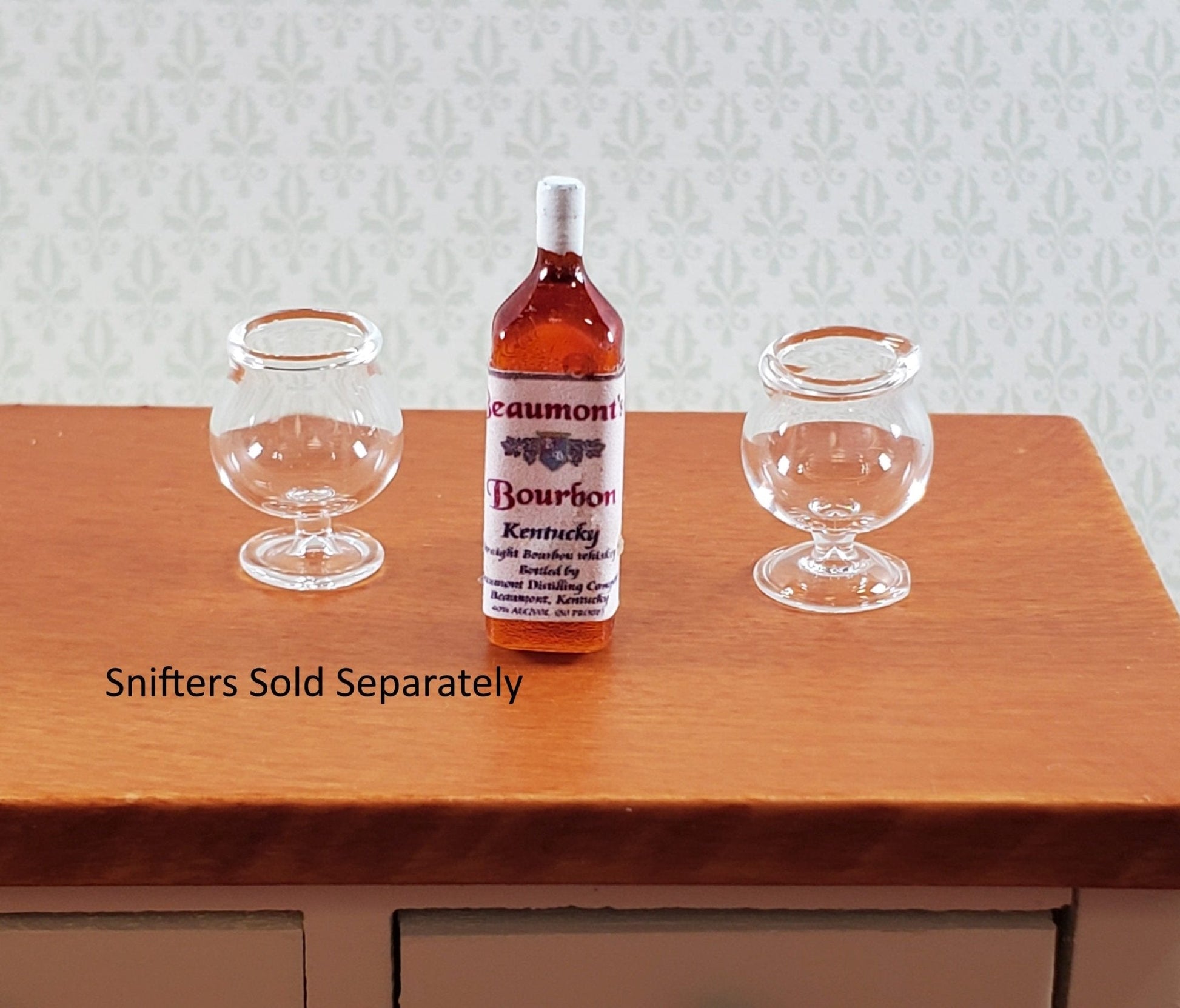 Dollhouse Kentucky Bourbon Bottle 1:12 Scale Miniature Handmade Drinks - Miniature Crush