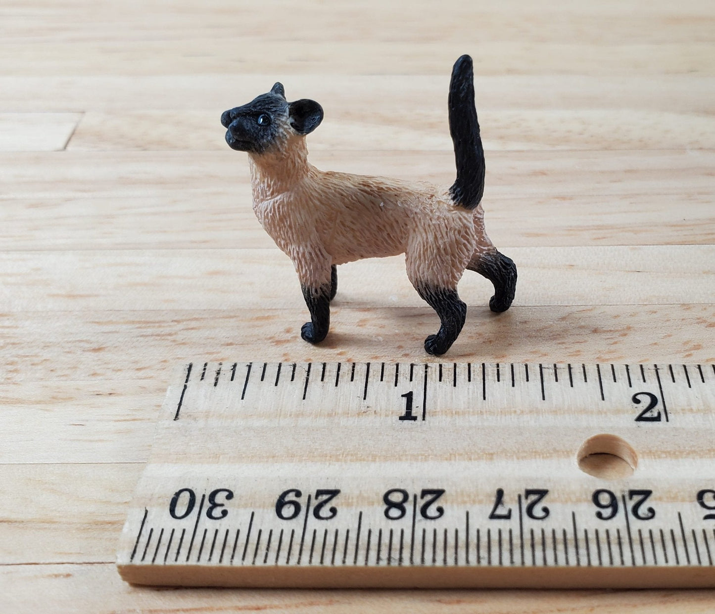 Dollhouse Kitten Siamese Kitty Cat Standing Tail Up 1:12 Scale Miniature Pet - Miniature Crush