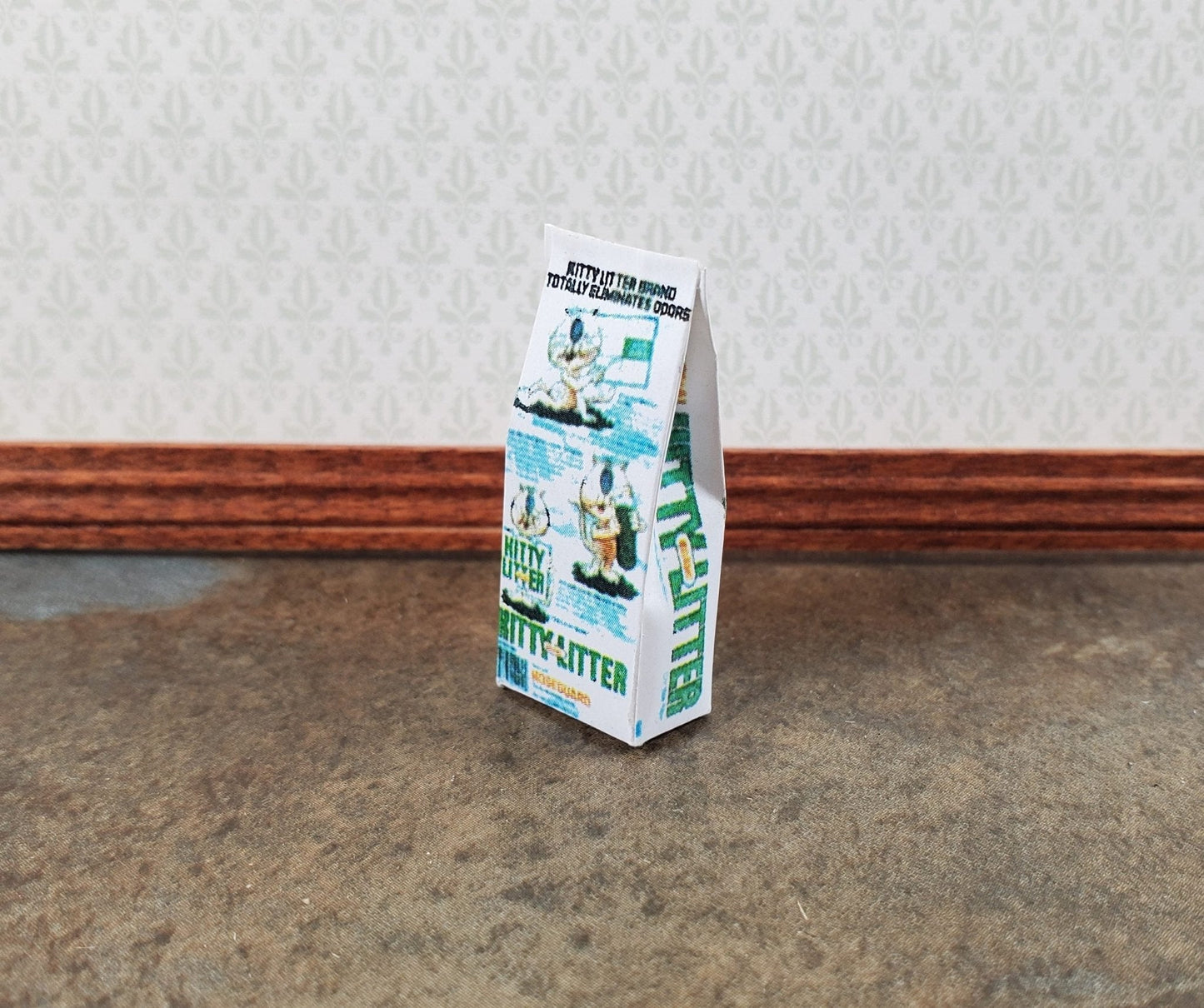 Dollhouse Kitty Cat Litter Bag 1:12 Scale Modern Miniature - Miniature Crush