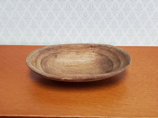 Dollhouse Large Carved Wood Bowl Miniature Sir Thomas Thumb for Fruit or Bread - Miniature Crush