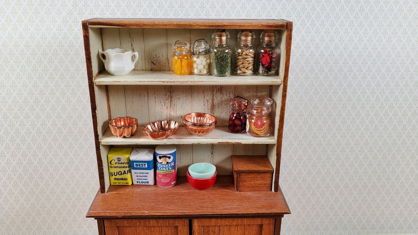 Dollhouse Metal Copper Jelly Molds 1:12 Scale Miniature Kitchen Decor Dishes - Miniature Crush