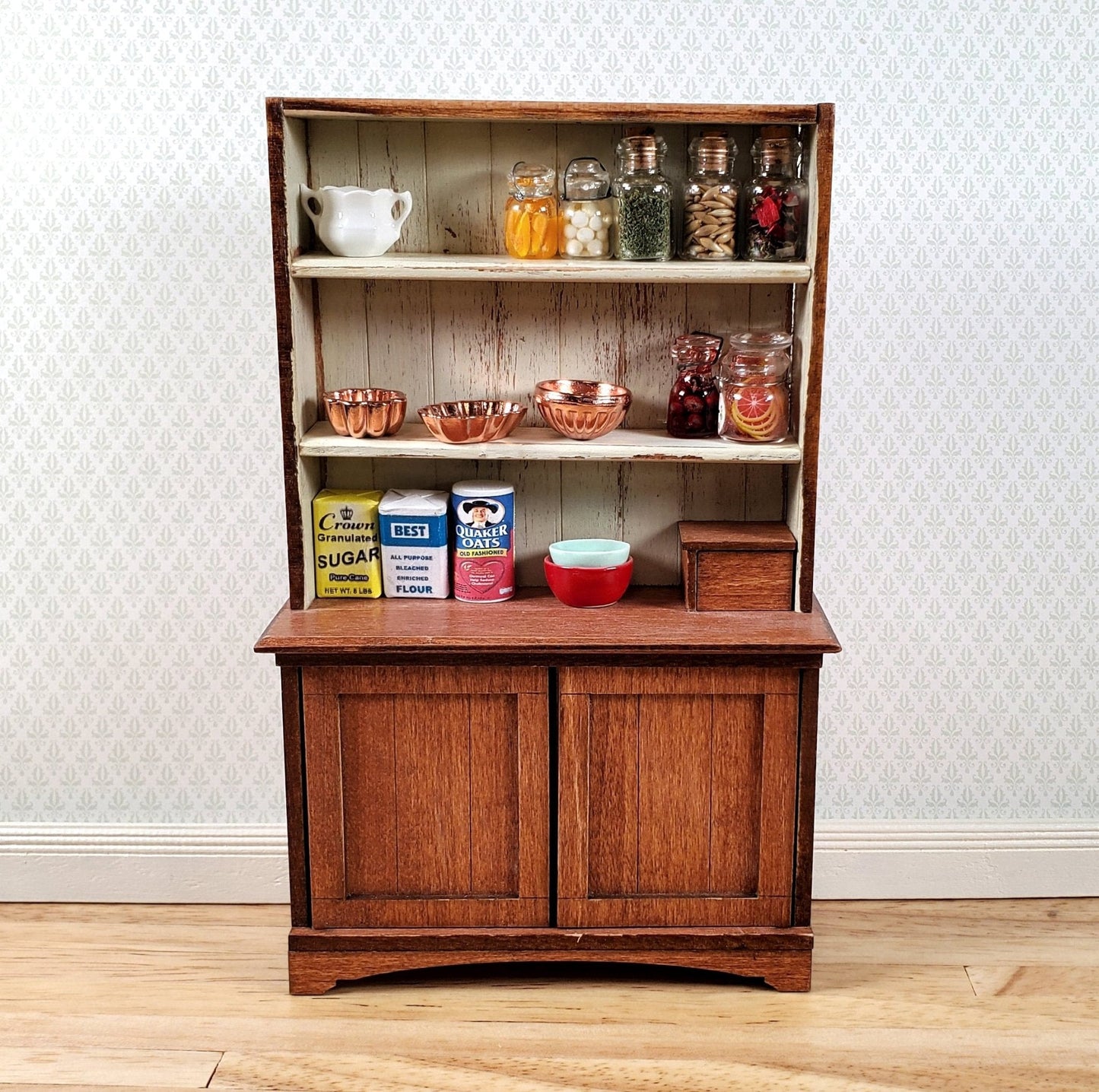 Dollhouse Metal Copper Jelly Molds 1:12 Scale Miniature Kitchen Decor Dishes - Miniature Crush