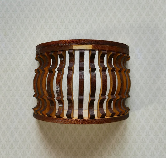 Dollhouse Miniature Balcony Half Round Window or Door Unfinished 1:12 Scale 3" - Miniature Crush