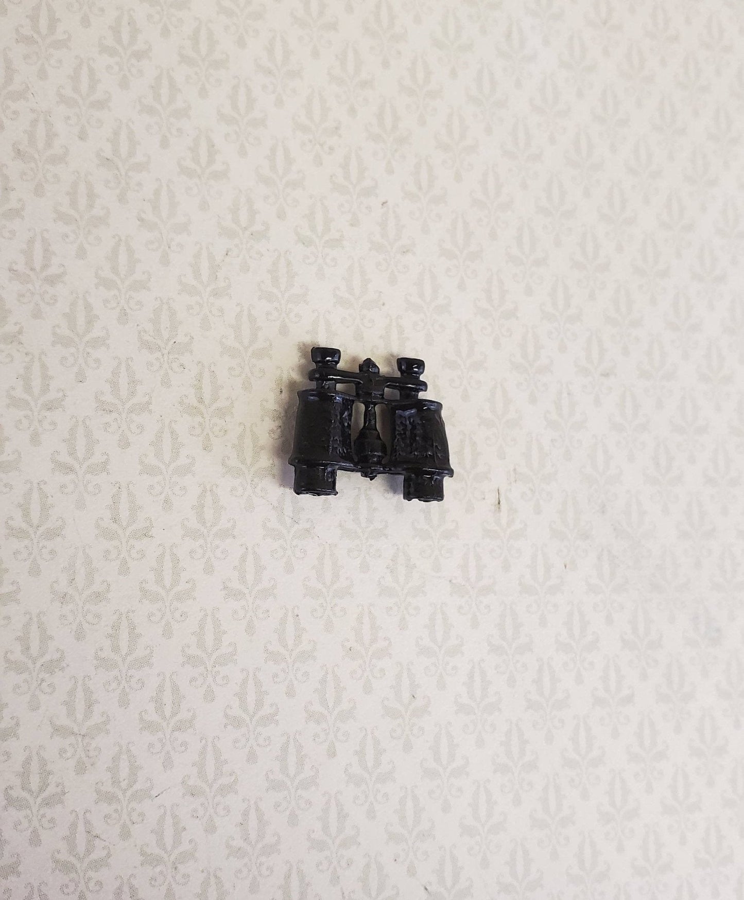 Dollhouse Miniature Binoculars Black Metal 1:12 Scale - Miniature Crush