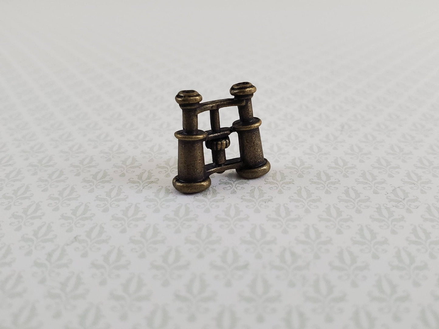 Dollhouse Miniature Binoculars Vintage Style Metal Antique Bronze 1:12 Scale - Miniature Crush