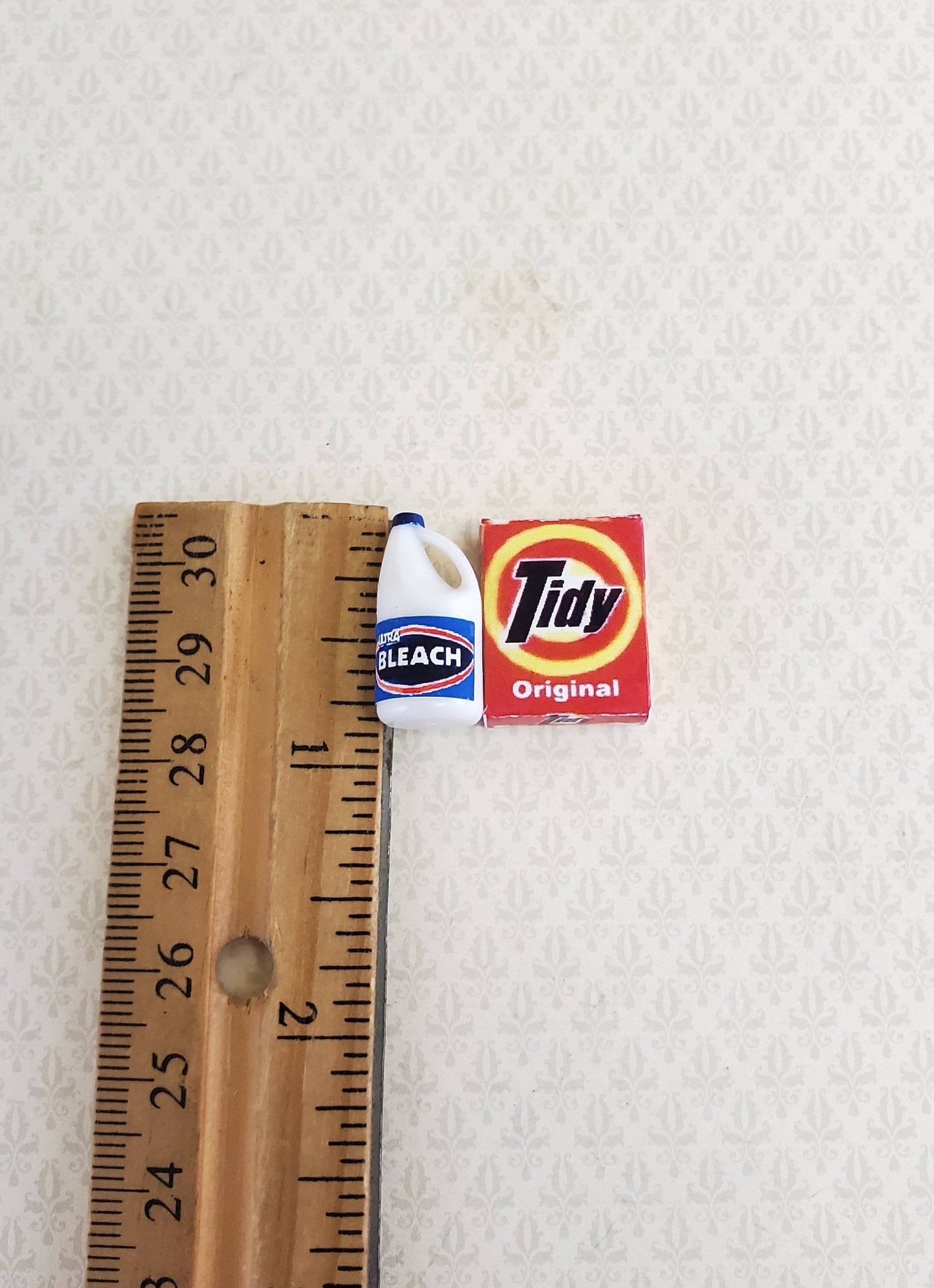 Dollhouse Miniature Bleach & Boxed Laundry Detergent 1:12 Scale Laundry Room - Miniature Crush