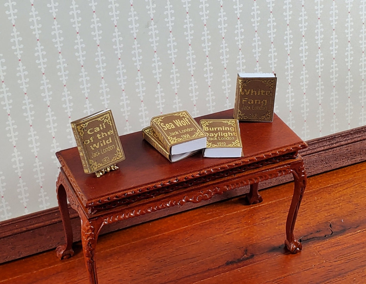 Dollhouse Miniature Books Set of 5 Jack London Set 1:12 Scale (blank inside) - Miniature Crush