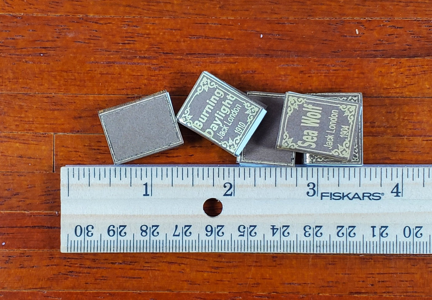 Dollhouse Miniature Books Set of 5 Jack London Set 1:12 Scale (blank inside) - Miniature Crush