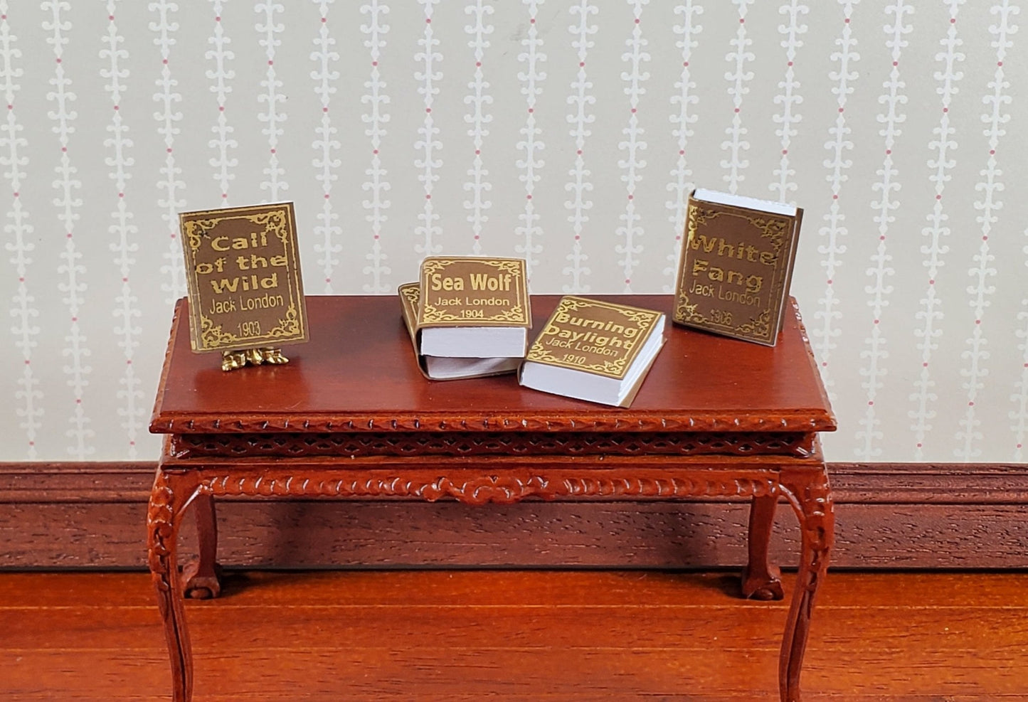 Dollhouse Miniature Books Set of 5 Jack London Set 1:12 Scale (blank inside) - Miniature Crush